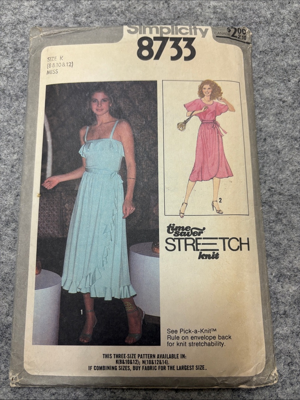 Simplicity Mint Blue Ruffle-Trim Midi Dress Pattern